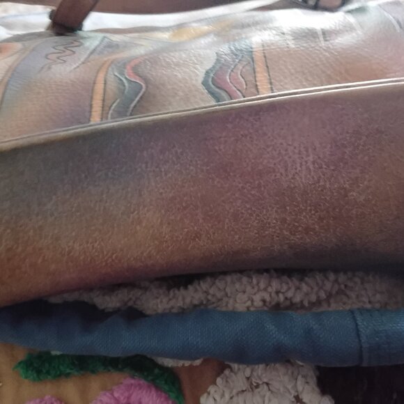 Anuschka leather multicolored purse pre owned - Picture 6 of 12